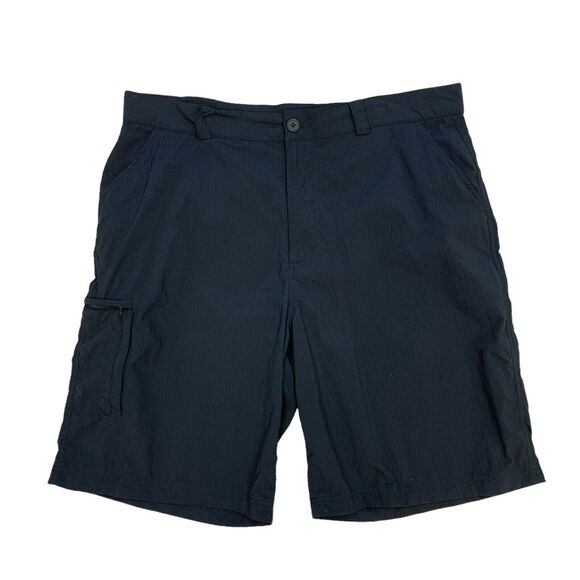 Vintage Under Armour Training Shorts Mens 38 Black 100% Nylon Quick Dry Athletic - Picture 1 of 9